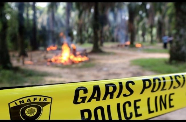 Polres Muara Enim tertibkan arena sabung ayam di Desa Muara Harapan